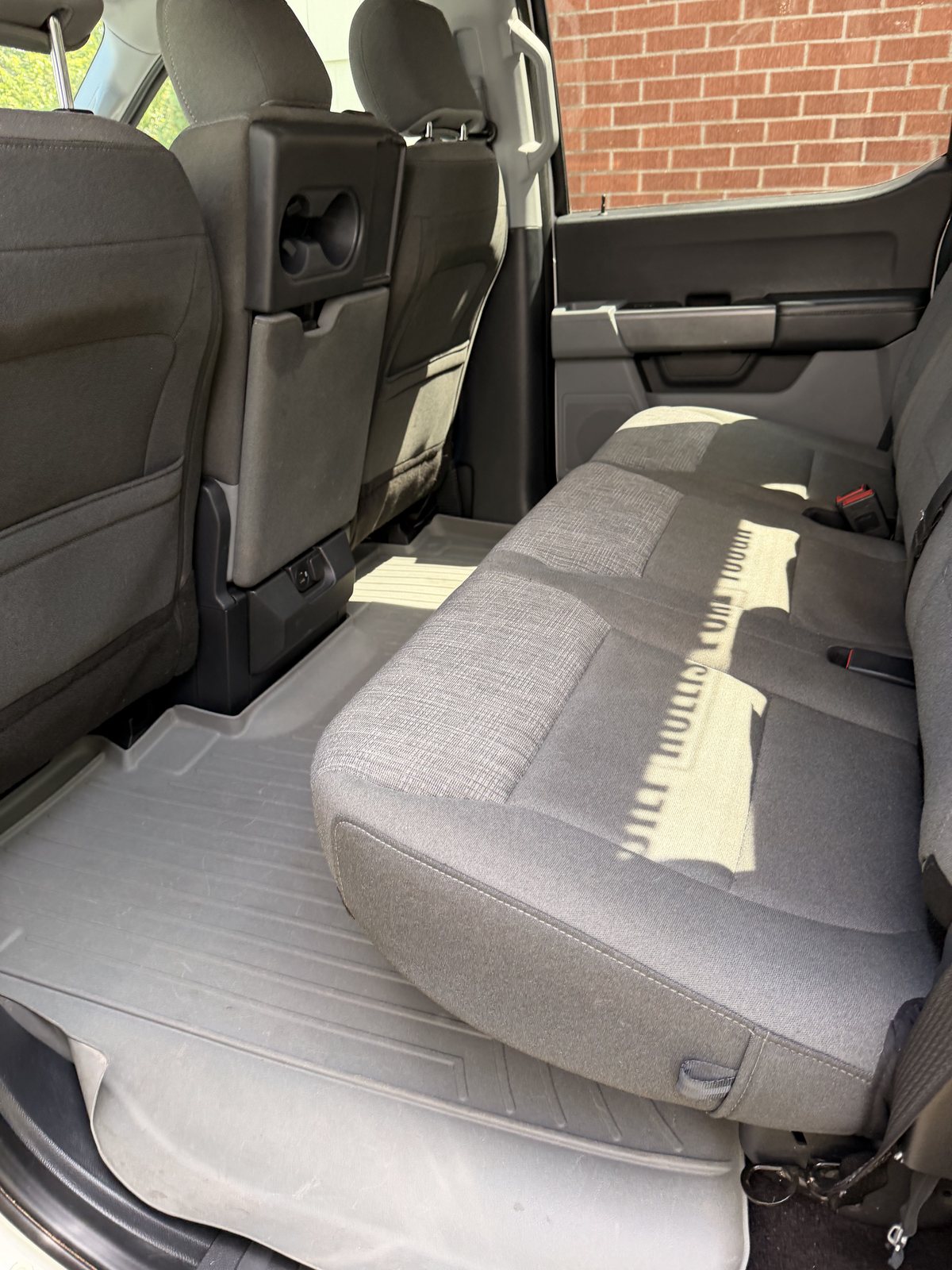 Ford F-150 rear seats after detail