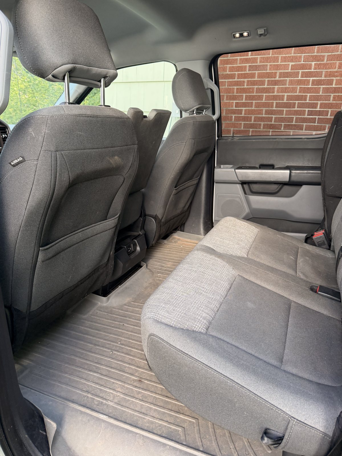 Ford F-150 rear seats before detail