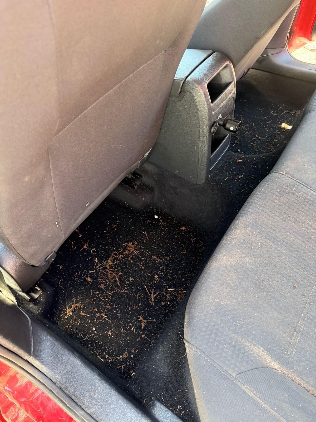 VW Jetta floor before detail