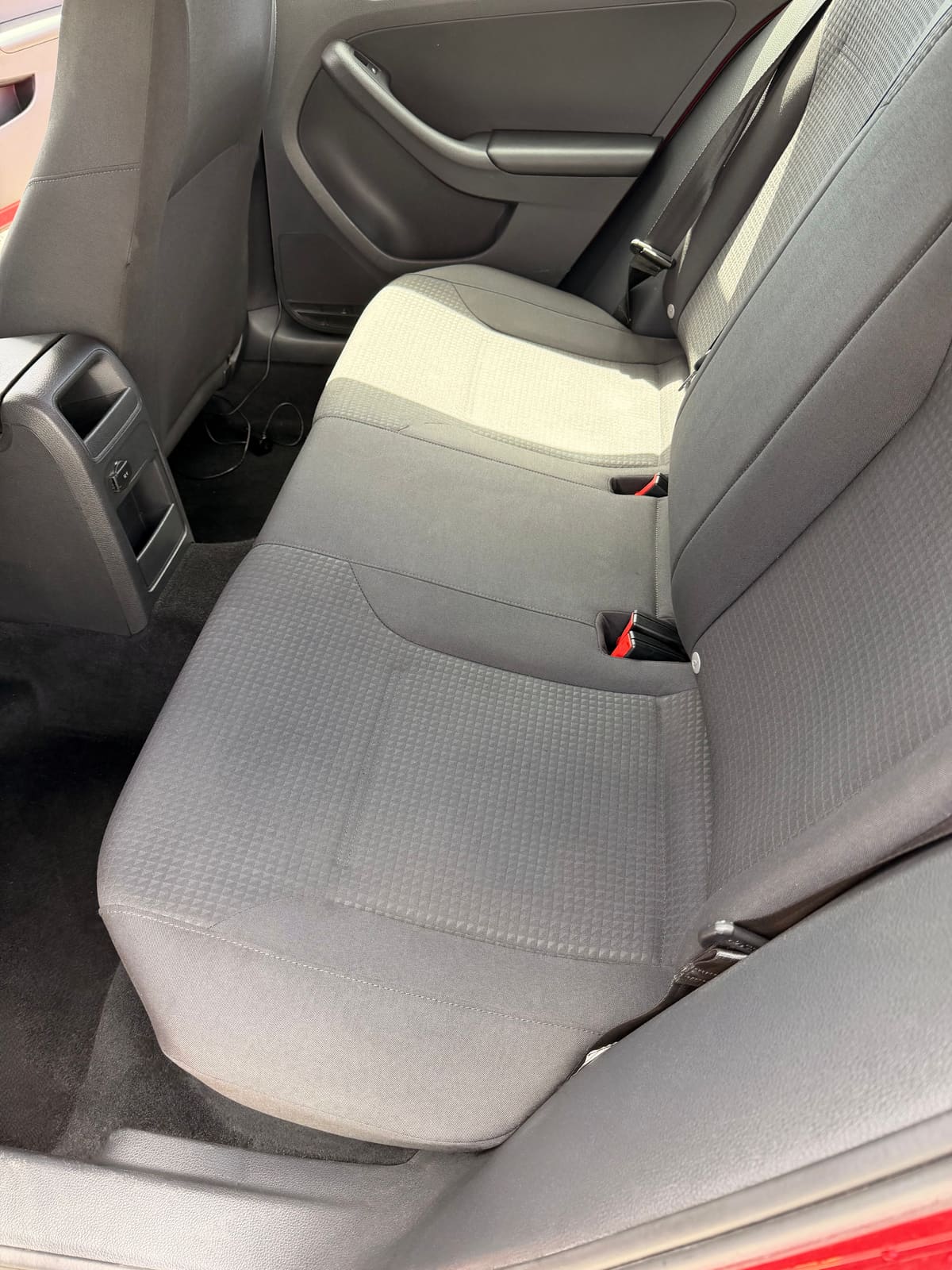 VW Jetta rear seats after detail